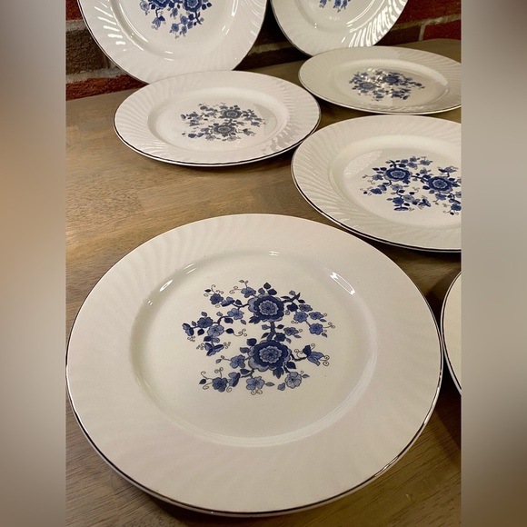 Royal Blue Ironstone Enoch Wedgwood (Tunstall)‎ LTD 10"  Dinner Plate - Picture 2 of 16